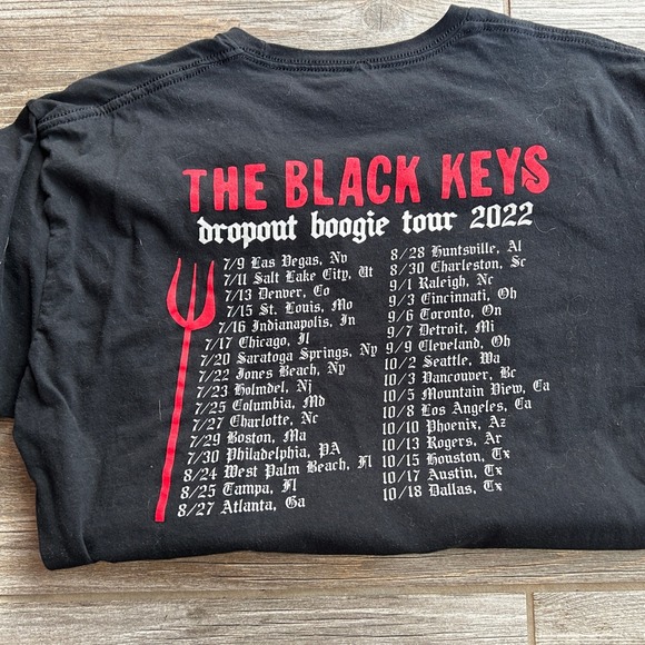 The Black Keys Wild Child Dropout Boogie Tour 2022 Graphic Band Tee, Medium - Picture 5 of 5